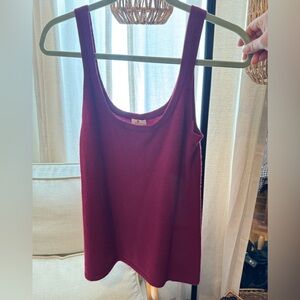 Red Envelope Vintage cashmere tank szL